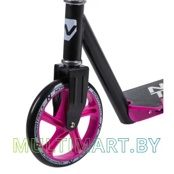 Самокат Novatrack Polis PlasticNF 200PNF.POLIS.PN9 (черный/розовый, 2019) картинка 4
